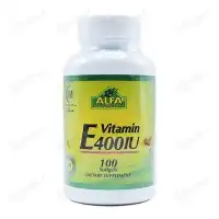 کپسول ژلاتینی ویتامین ای 400 آلفا ویتامینز | 100 عدد